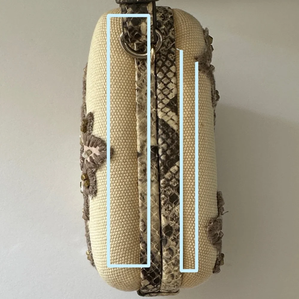 Tory Burch Jardin Canvas Minaudiere Clutch